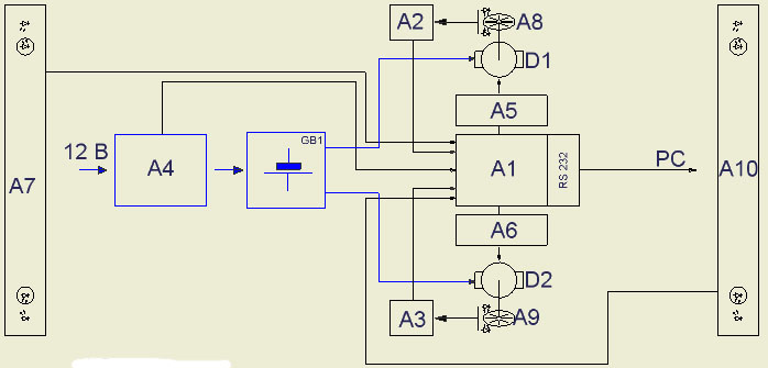 ...к зарядному устройству (ATtiny12V). блок зарядки аккумулятора. блок...